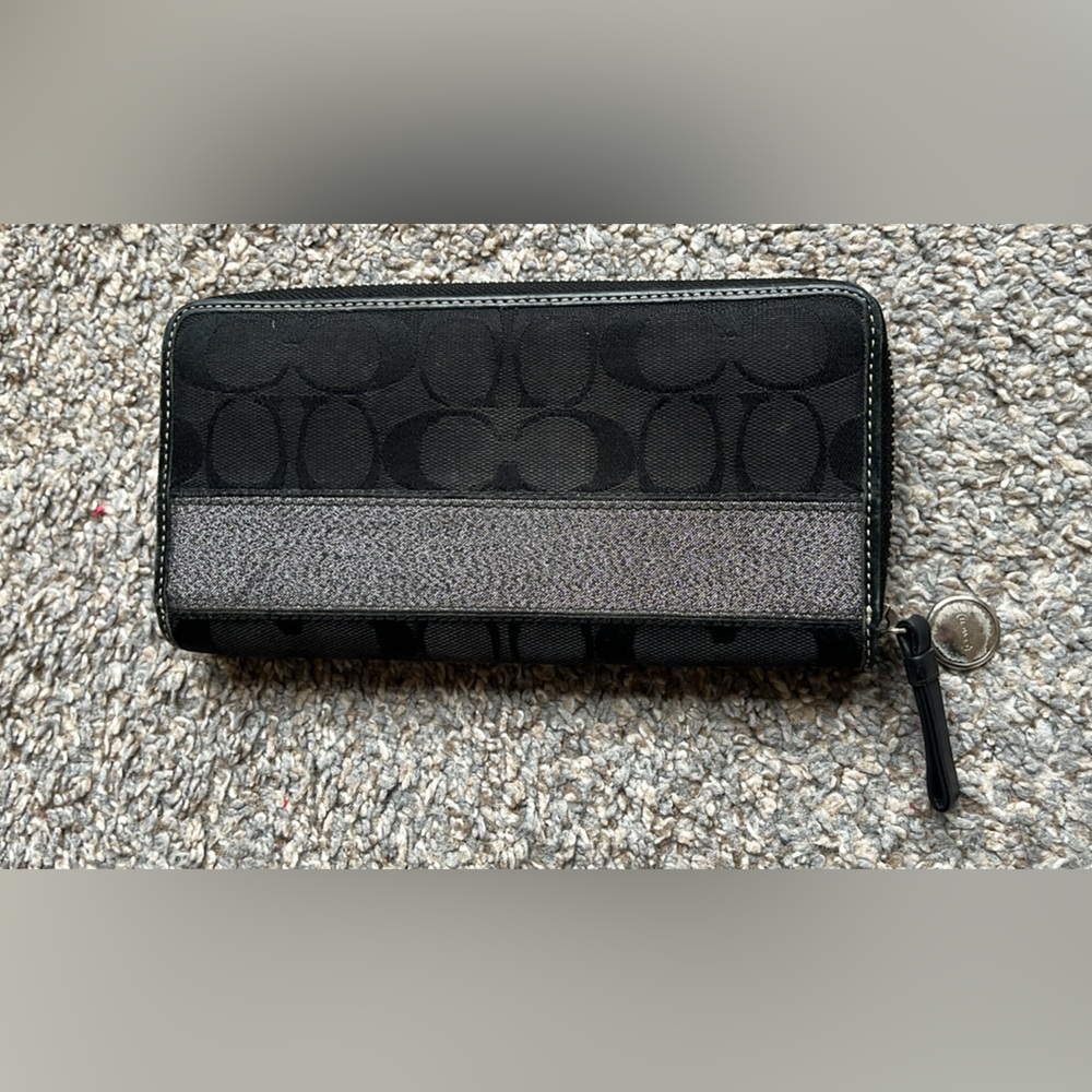 Coach Black Leather Wallet